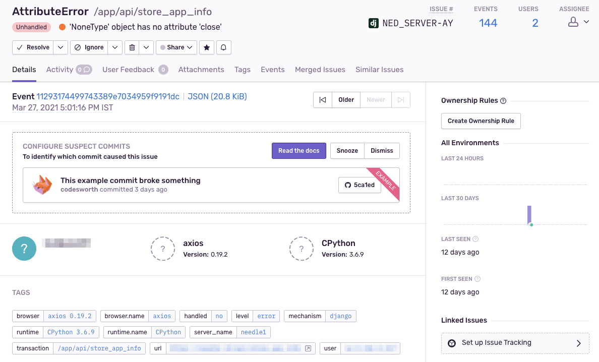 Error & Exception Tracking – Tideways