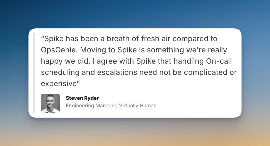 Spike’s customer testimonial