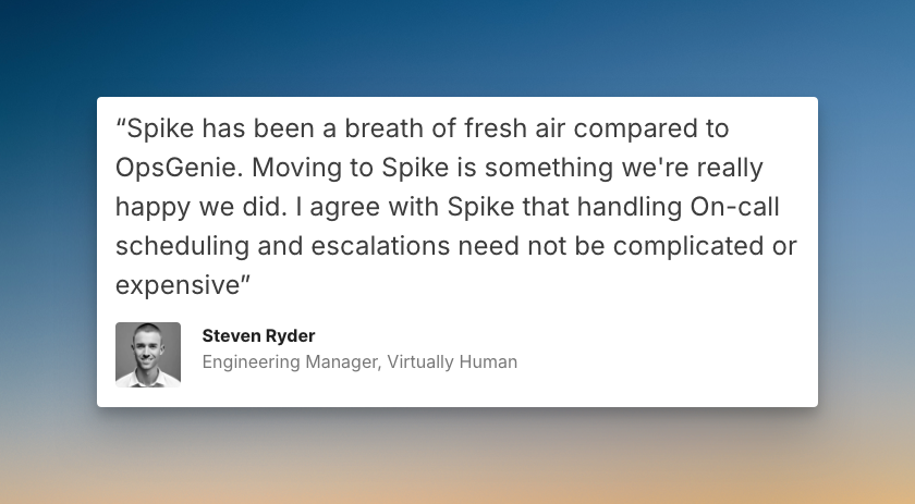 Spike's customer testimonial
