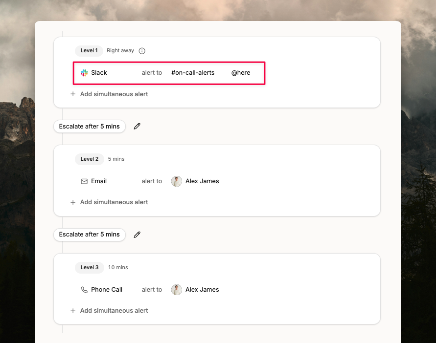 Slack mention @here (Spike)