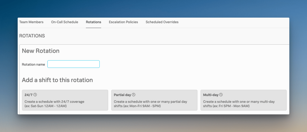 Creating on-call schedule in Splunk OnCall