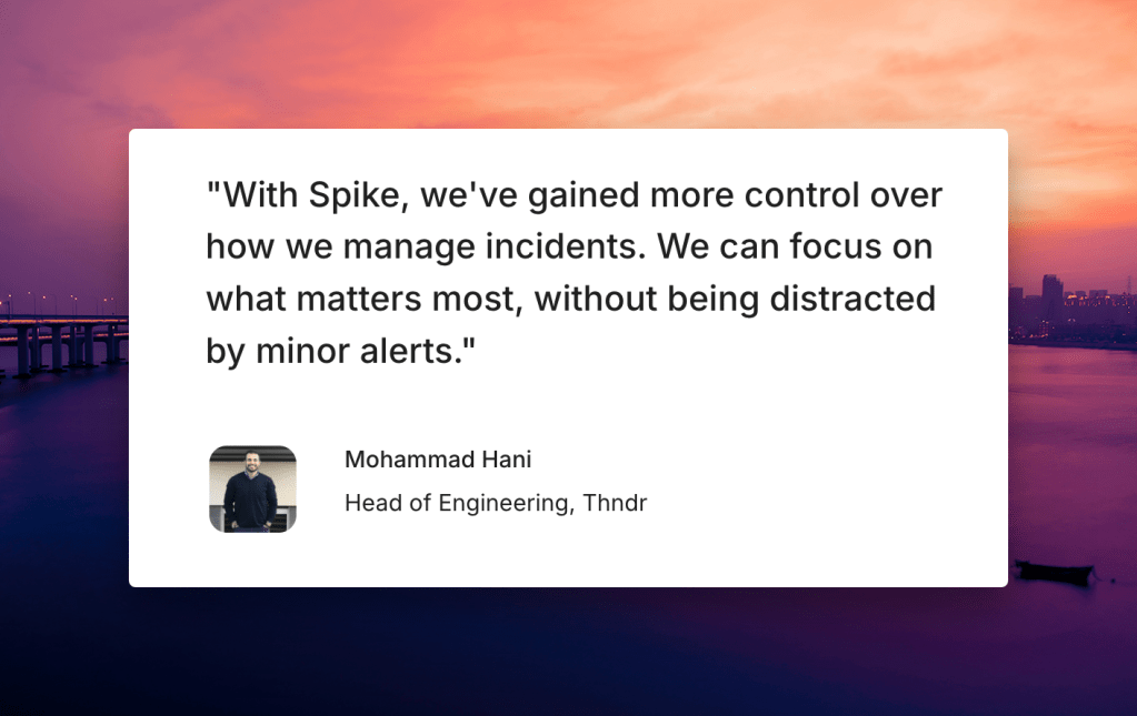 Spike's customer testimonial