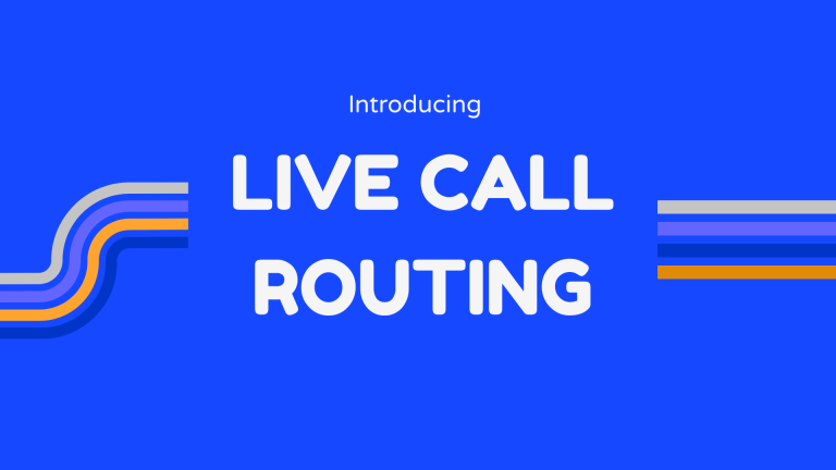 Blog cover image titled "Introducing Live Call Routing"