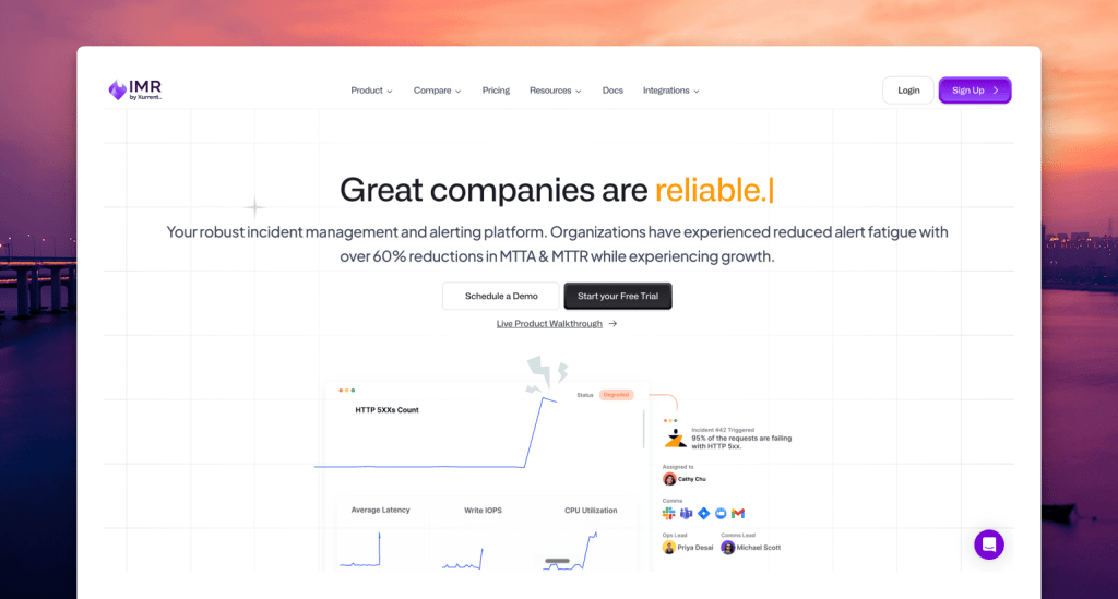 Zenduty's homepage