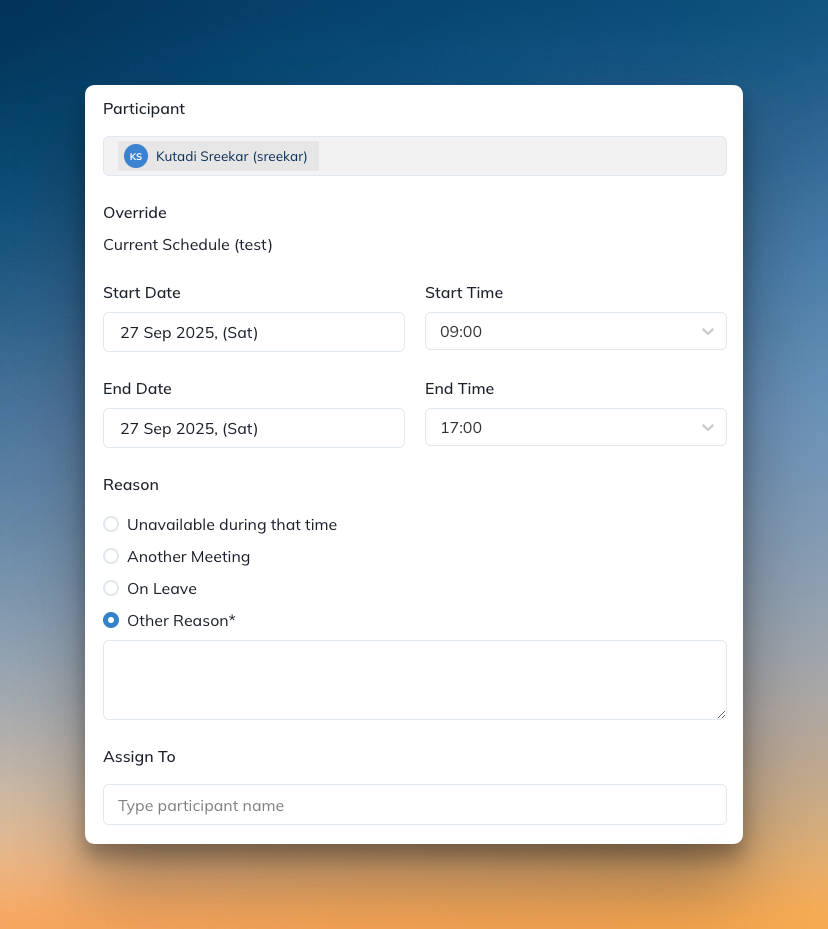 On-Call overrides in Squadcast