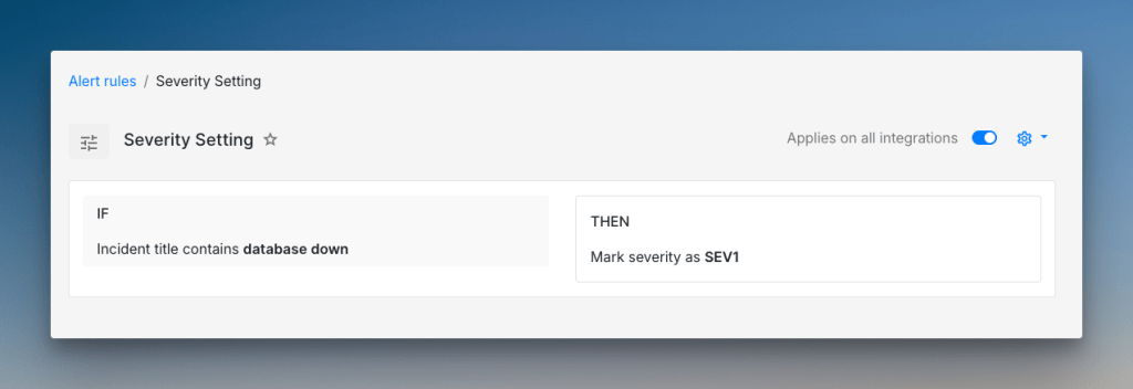 Example of an Alert Rule