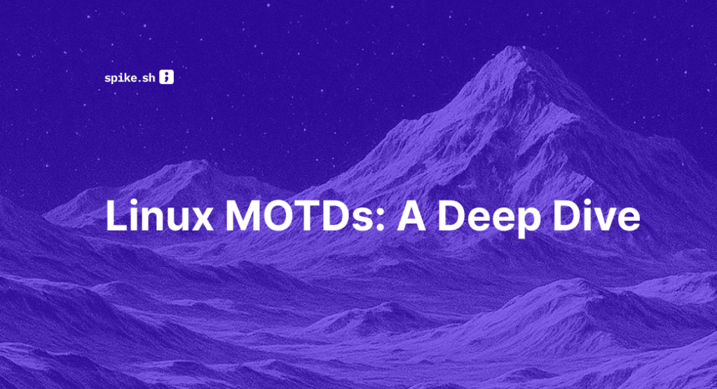 Blog cover titled "Linux MOTDs: A Deep Dive"