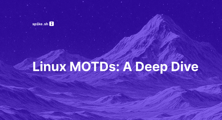 Blog cover titled "Linux MOTDs: A Deep Dive"