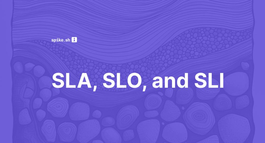 Blog cover titled "SLA, SLO, and SLI"