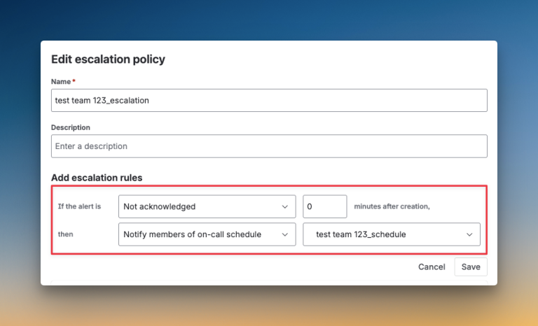 No option to specify how the user should be alerted (like via phone or SMS)