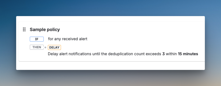 Example of a Notification policy in JSM