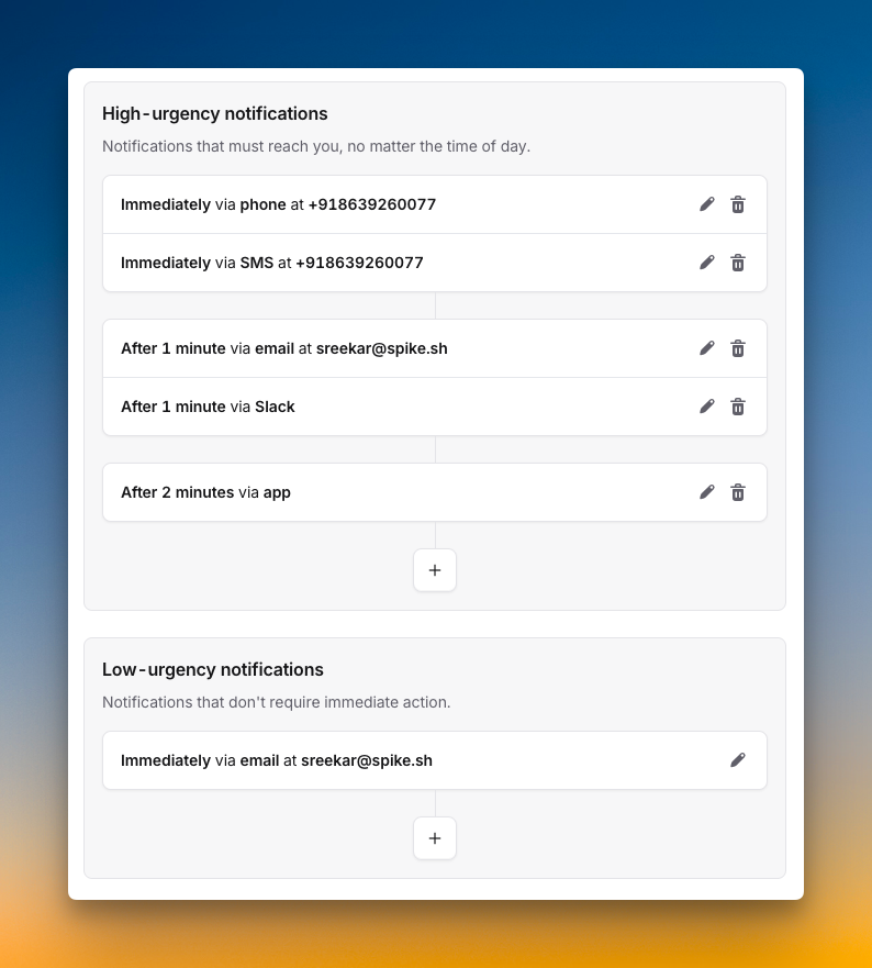Setting alert preferences in Incident.io