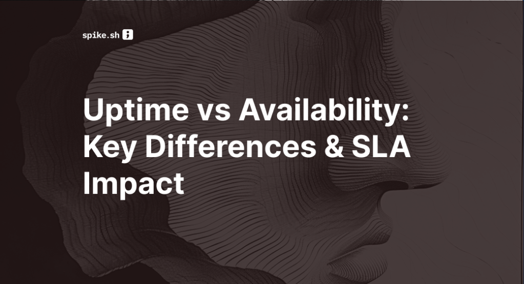 Blog cover titled "Uptime vs Availability: Key Differences & SLA Impact"