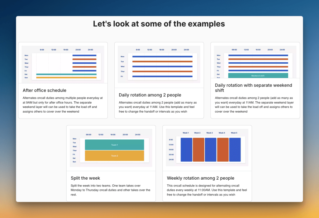 Ready-to-use on-call templates in Spike