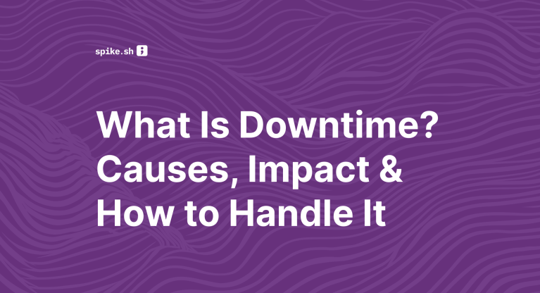 Blog cover titled "What Is Downtime? Causes, Impact & How to Handle It"