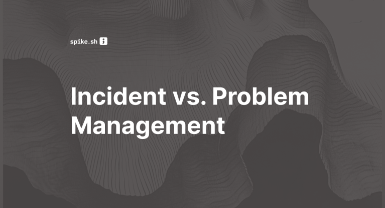 Blog cover titled "Incident vs. Problem Management"